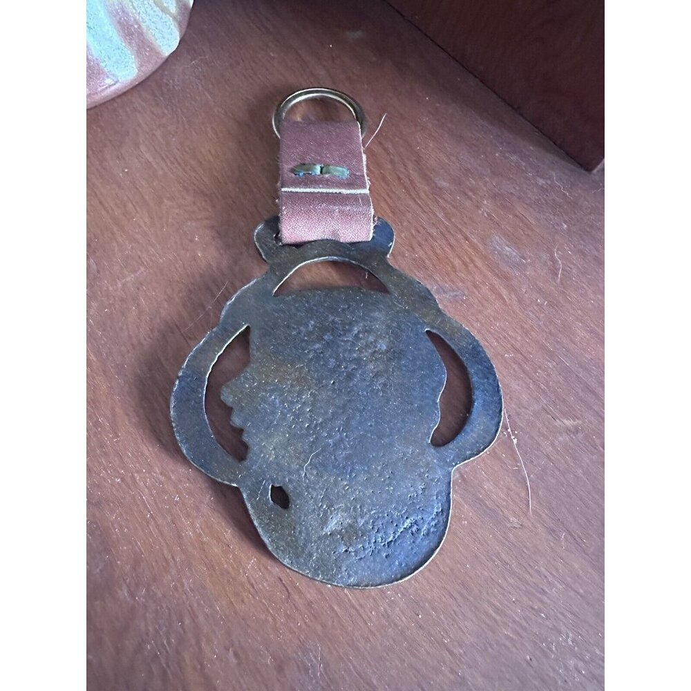 Dickens Tom Pinch Show Parade Brass Plate Bridle Medallion‎ Horse Harness - Picture 4 of 6